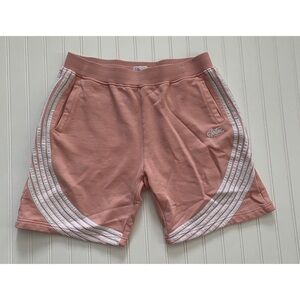EPTM Pink White Highland Cotton Drawstring Sweat Shorts Mens Size Large 34